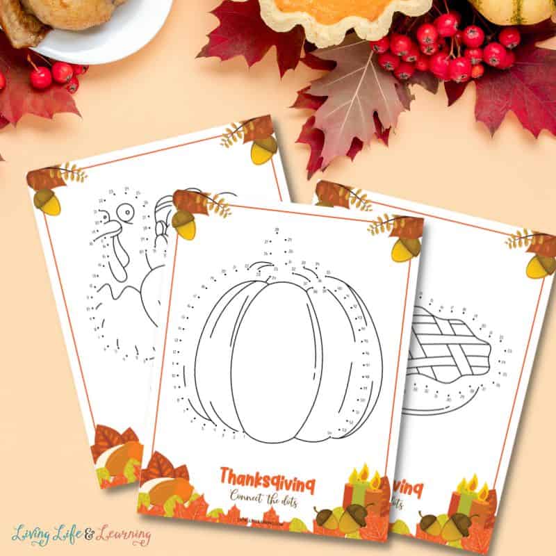Thanksgiving Connect the Dots Printables