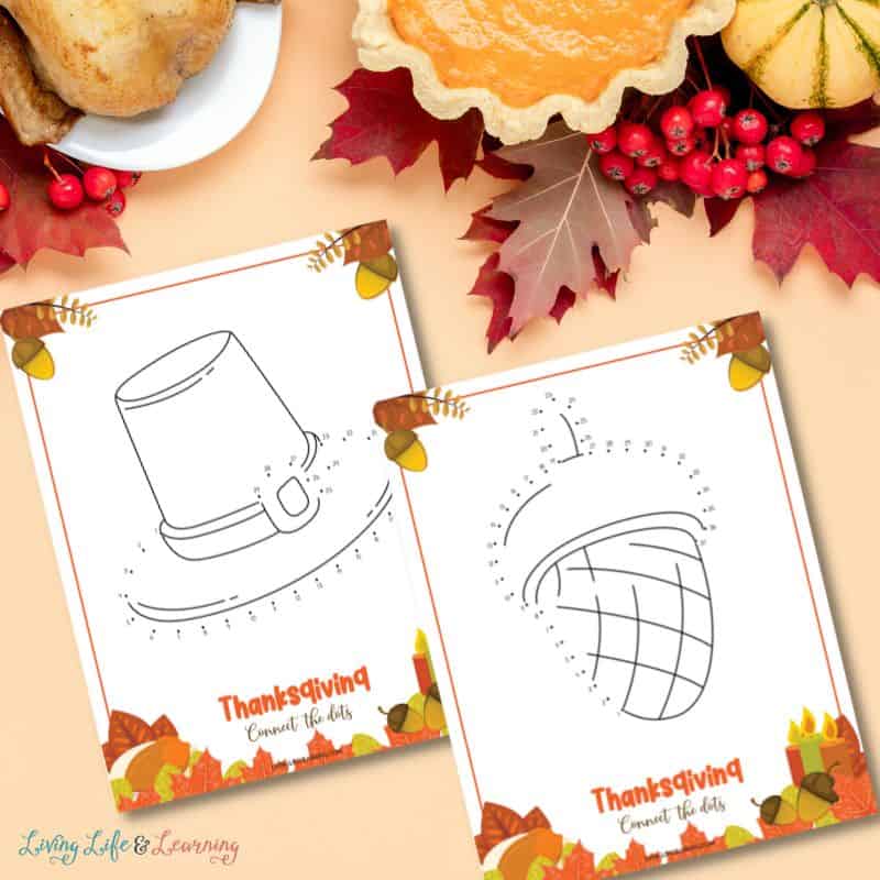 Thanksgiving Connect the Dots Printables