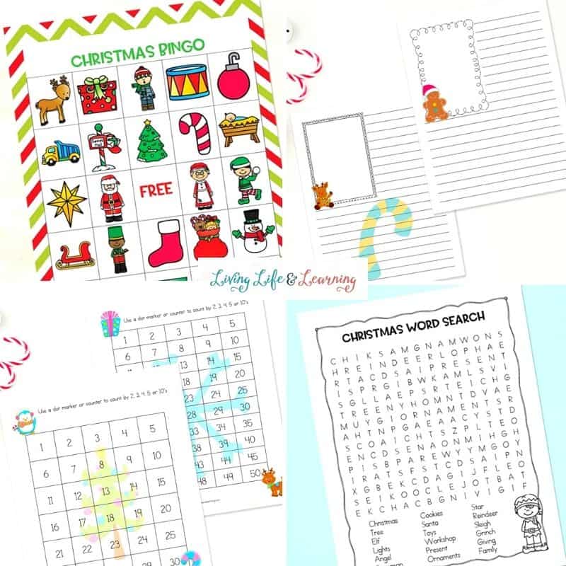 Christmas Worksheets for Elementary Students