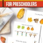 Printable Fall Activities for Preschoolers