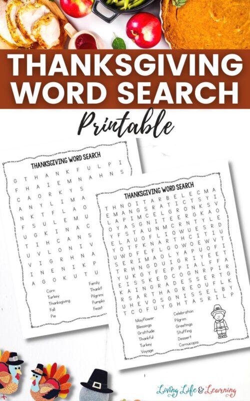 Thanksgiving Word Search Printable