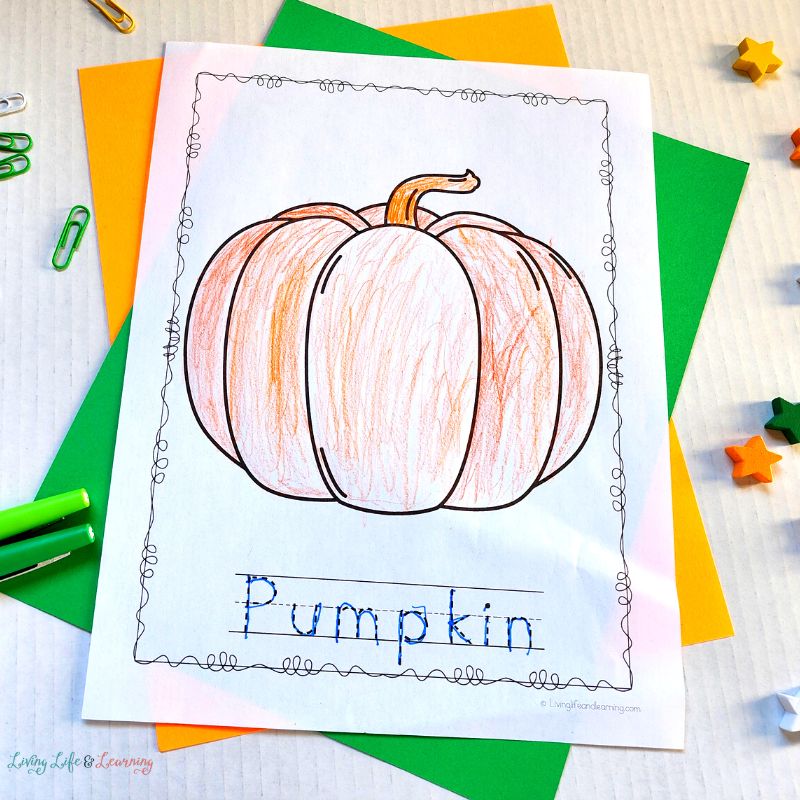 Pumpkin Life Cycle Coloring Pages