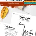 Thanksgiving Color by Number Printables