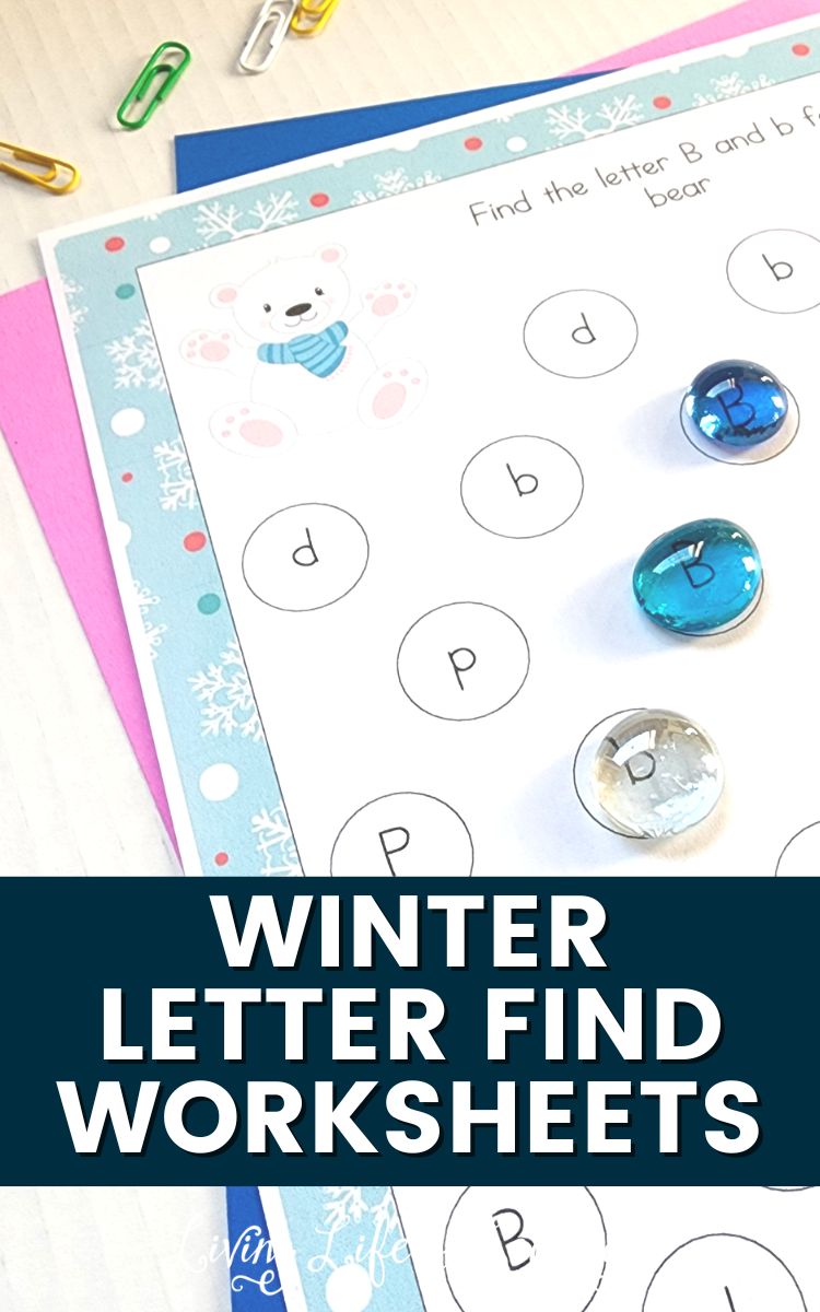Winter Letter Find Worksheets