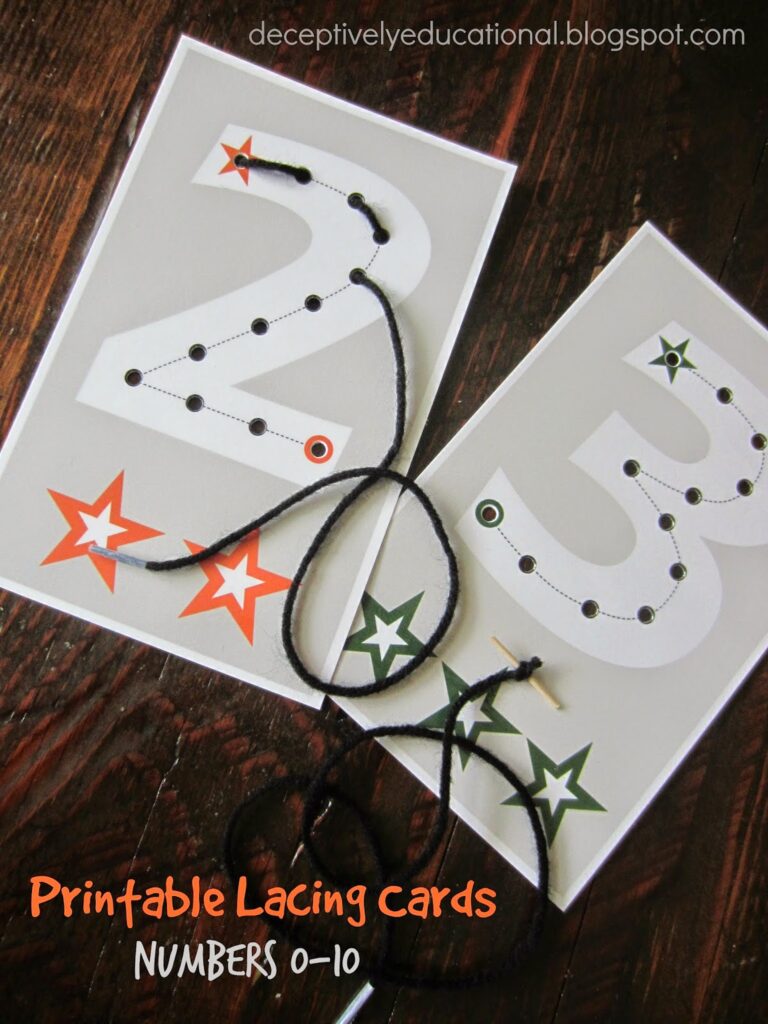 The Best Printable Lacing Cards That Your Kids Will Love