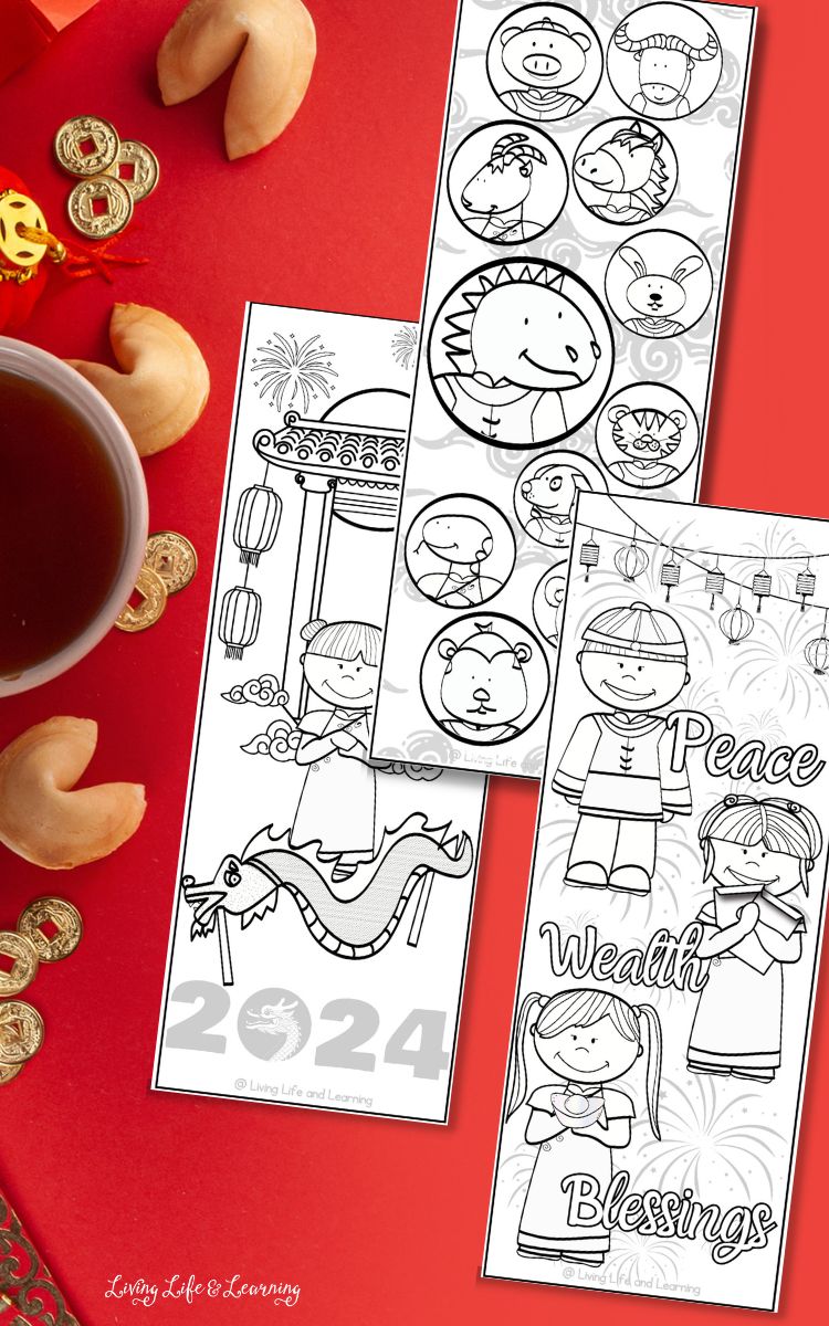 Printable Chinese New Year Bookmarks