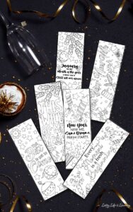 Printable New Year Bookmarks to Kickstart January