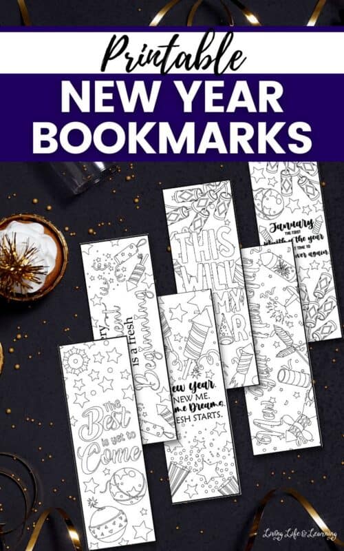 Printable New Year Bookmarks to Kickstart January