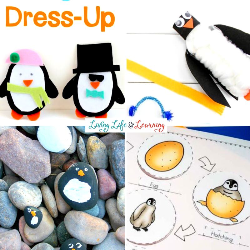 A collage of Penguin Activities for Kids