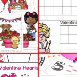 There are four Valentine's Day Math Activities in the image.