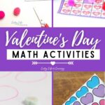 There are four Valentine's Day Math Activities in the image.