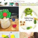A collage of Frog Activities for Preschool.