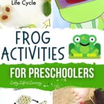 A collage of Frog Activities for Preschool.