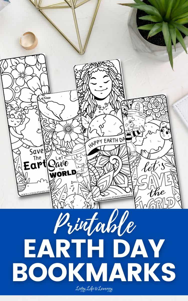 Printable Earth Day Bookmarks