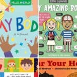 A collage of Best Human Body Books for Preschoolers.