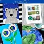 A collage of Earth Day Activities for Elementary Students.