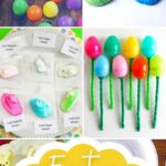 A collage of Easter Activities for Kindergarten.