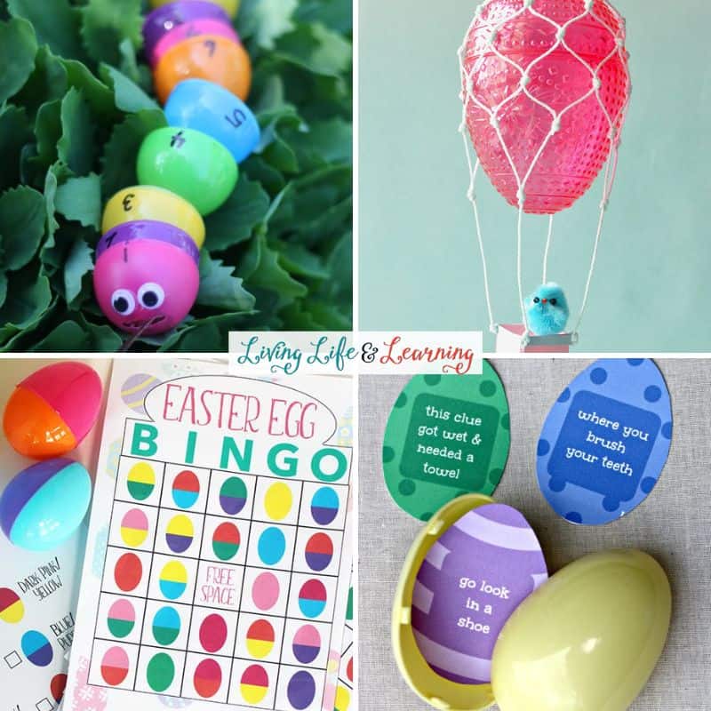 A collage on Easter Egg Activities