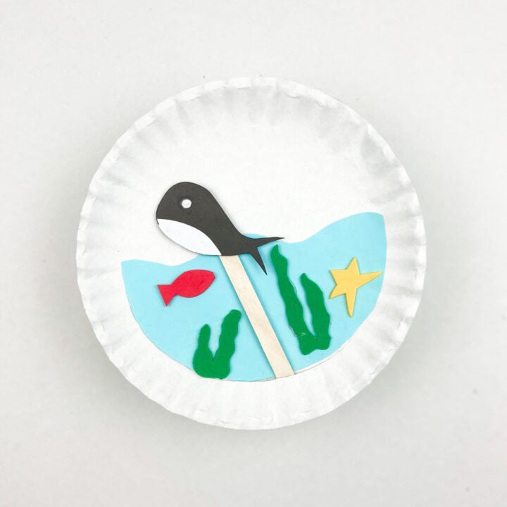 Whale Paper Plate Craft