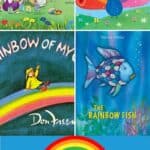 A collage of Rainbow Books for Kids
