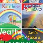 A collage of Rainbow Books for Kids