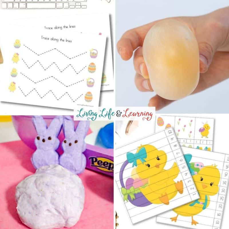 A collage of Easter Learning Activities