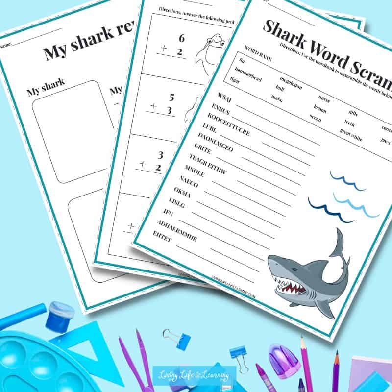 Image of Shark Printables for Kids