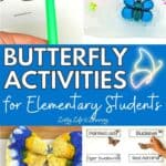 A collage of Butterfly Activities for Elementary Students