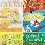 A collage of Chicken Books for Kids