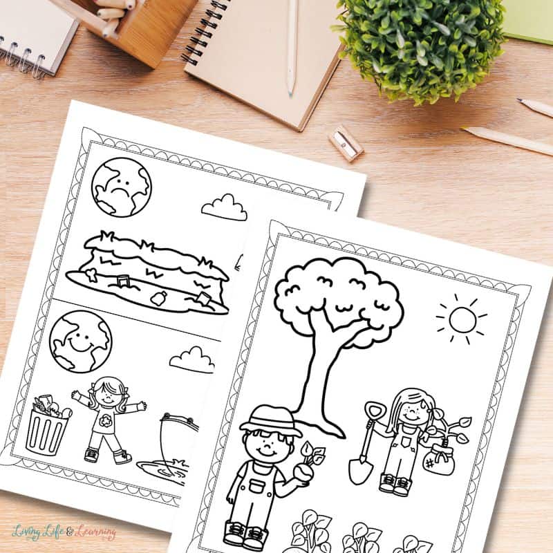 Earth Day Coloring Pages for Kids