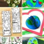 A collage of Earth Day Crafts