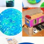 A collage of Earth Day Preschool Activities