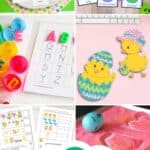 A collage of Easter Learning Activities