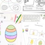 A collage of Easter Tracing Activities