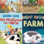A collage of Farm Books for Kids
