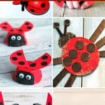 A collage of Preschool Ladybug Crafts