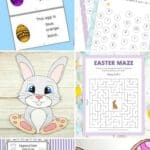 A collage of Printable Easter Activities