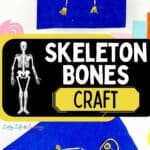 Two images of Skeleton Bones Craft
