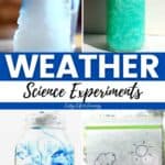 A collage of Fun Weather Science Experiments