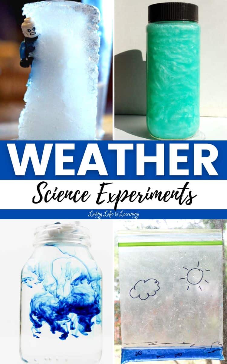 A collage of Weather Science Experiments
