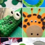 A collage of Zoo Animal Crafts for Preschoolers