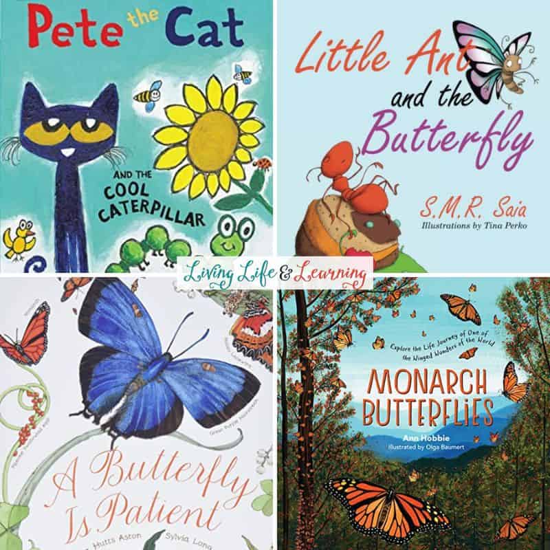 A collage of the Best Butterfly Books for Kids