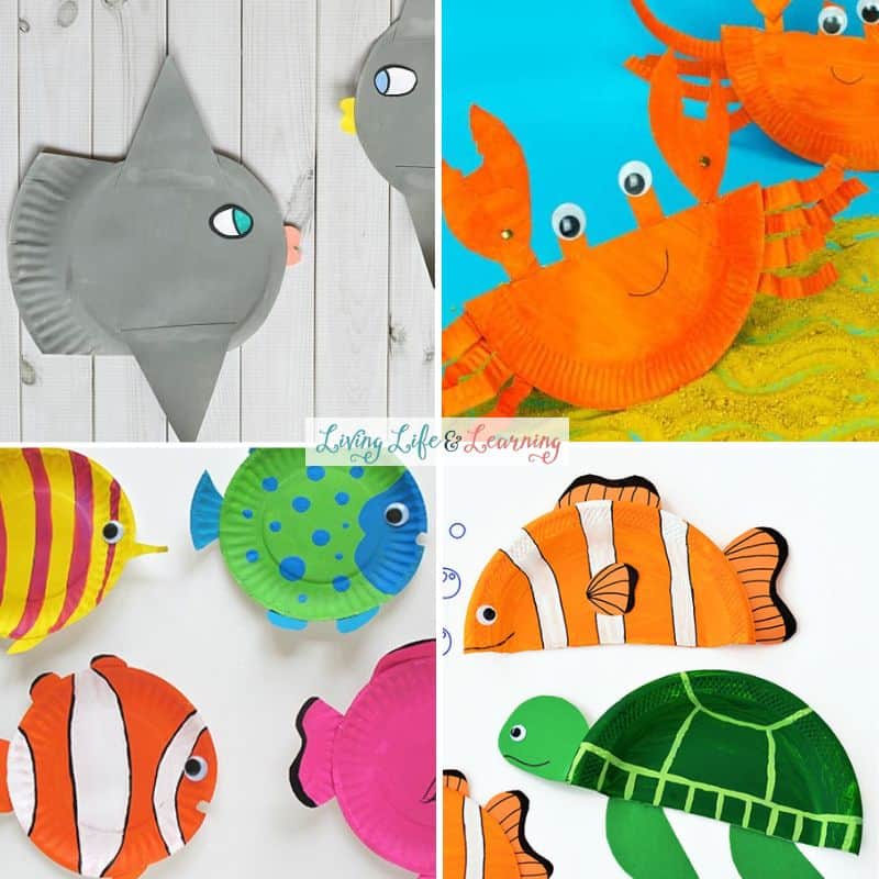 Images of paper plate ocean crafts