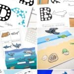 A collage of Ocean Worksheets for Kids