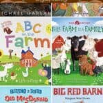 A collage of Farm Books for Preschoolers