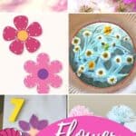 A collage of Flower Activities for Kindergarten