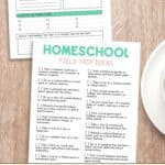 Two Homeschool Field Trip Ideas and Report Printable on a table