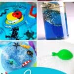 A collage of Ocean STEM Activities for Kindergarten