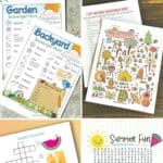 A collage of Printable Summer Activities
