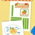 Pumpkin Lapbook on a table